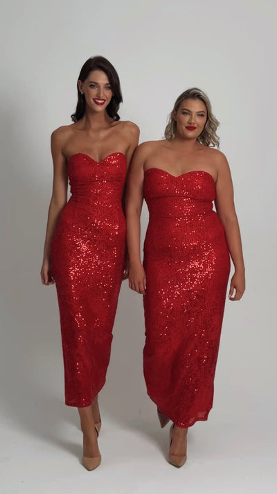 THE KT DRESS - RED