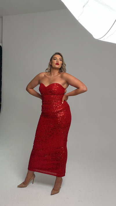 THE KT DRESS - RED
